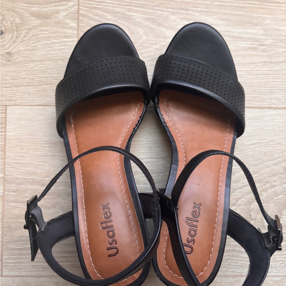 Black Women's COMFORT Sandals USAFLEX